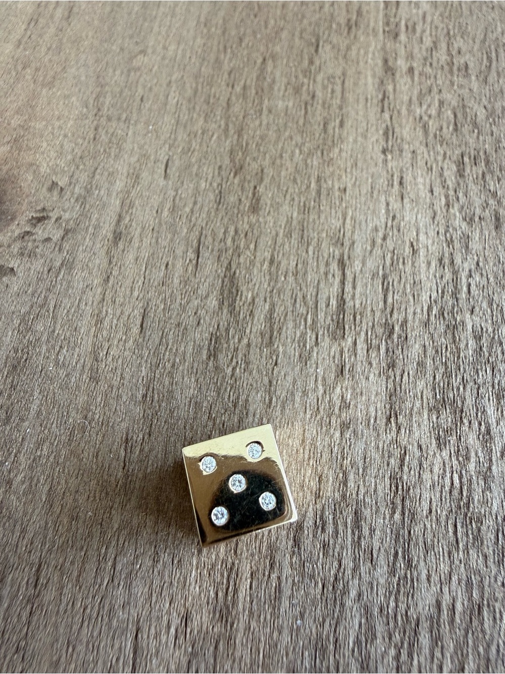 10k gold Adina Reyter Big Bead Gold Dice